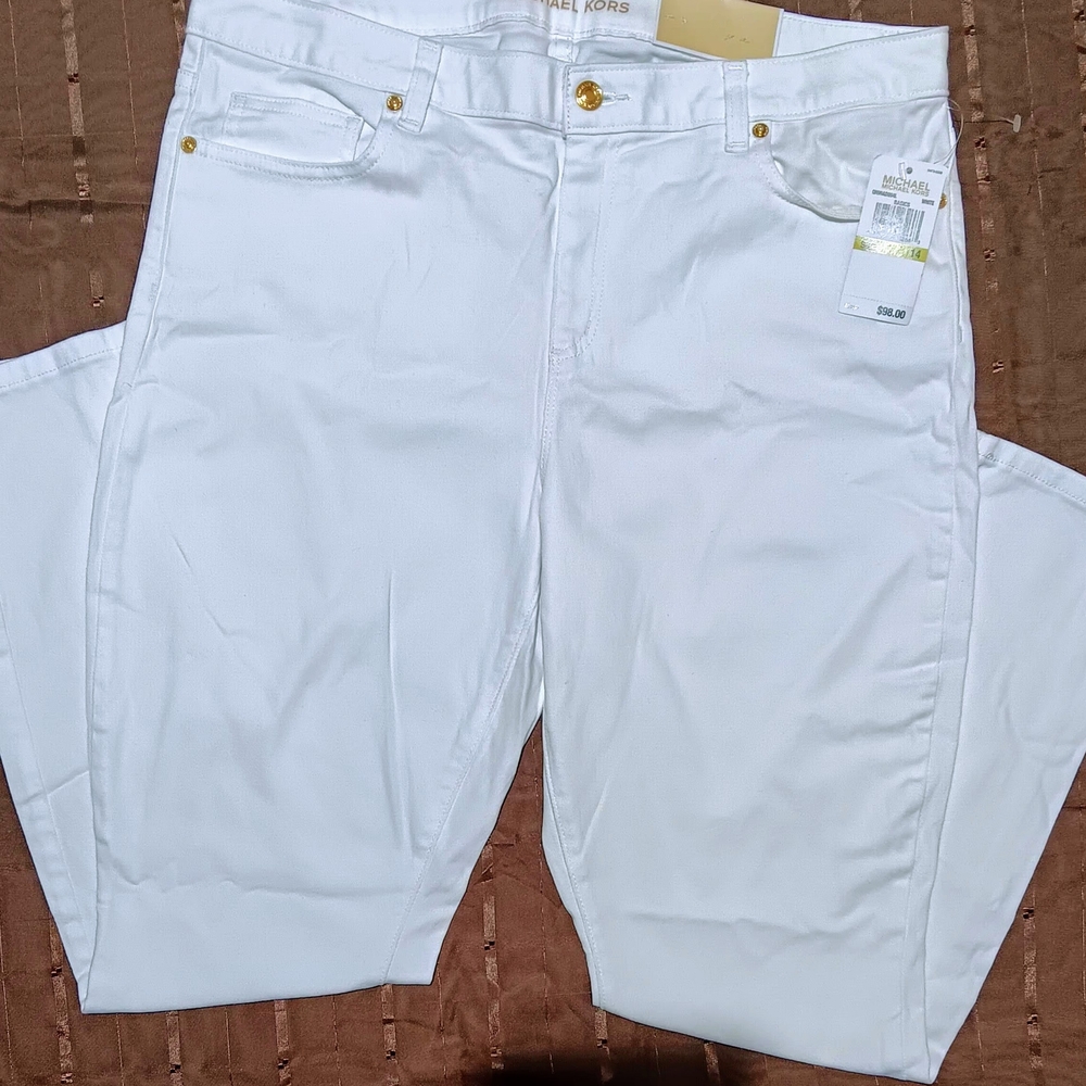 Michael Kors Women's White Skinny Pants